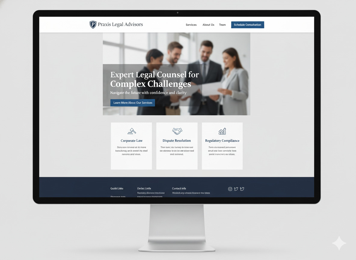 Professional service business website